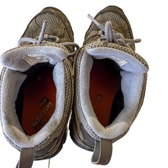 Merrell Moab Mid Waterproof Hiking Boots Vibram Sole sz 8 - Picture 6 of 10